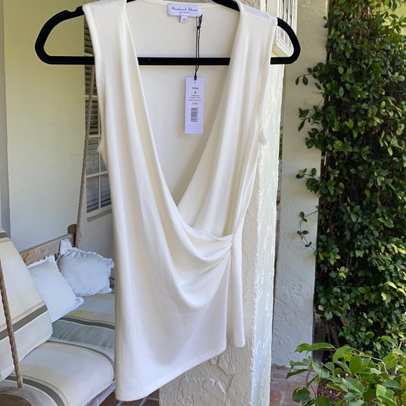 Michael Stars Sleeveless Surplice Tank-sz.-med. - Picture 3 of 14